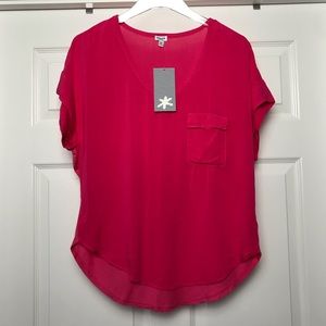 Splendid | Pink Popover Blouse